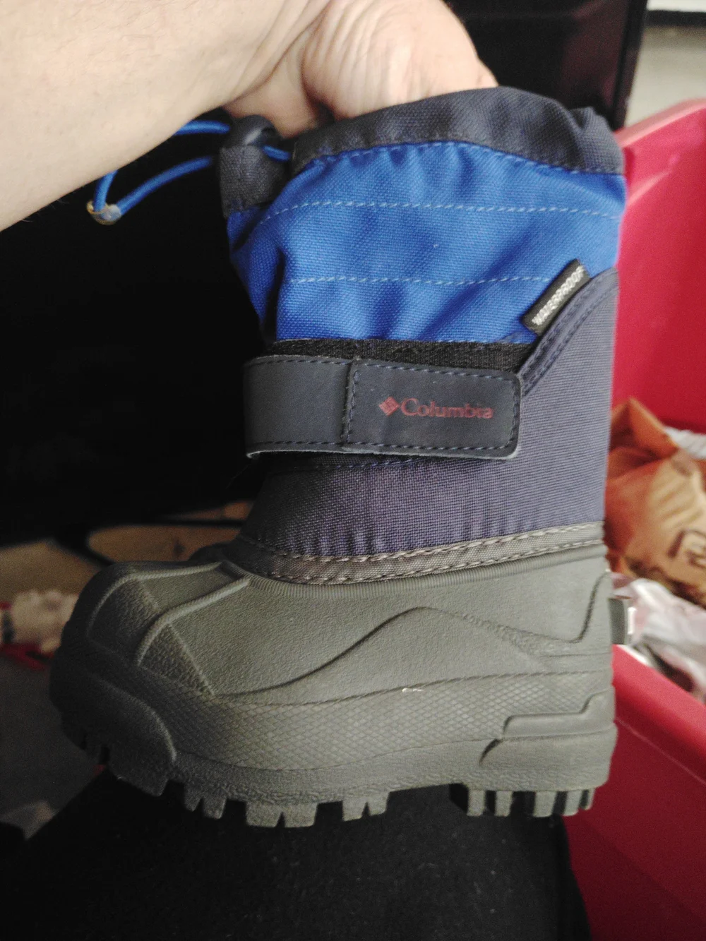 Columbia Toddler Blue & Black Snow Boots Never Worn Size 5